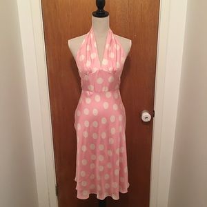 Laundry by Shelli Segal Silk Polka Dot Dress